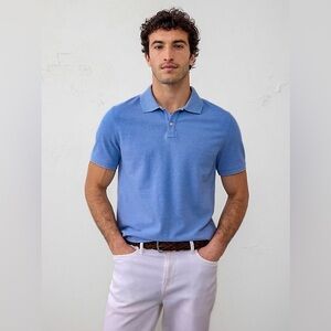 NWT Men’s Banana Republic Blue Polo Shirt M